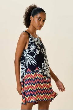 VESTIDO REGATA ESTAMPADO EST BOTANICA - loja online