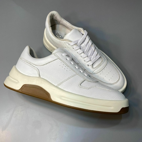 TENIS CASUAL WALKER DSL005 BALY BLACK F.NAPA OFF WHITE SOLA GELO/PRETO