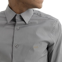 Imagem do CAMISA SOCIAL ELASTANO KINGEJOE SLIM MAN AZUL CL P