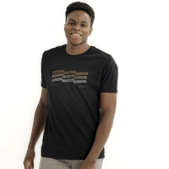 CAMISETA ESTAMPADA BANDEIRA KINGEJOE SLI PRETO M