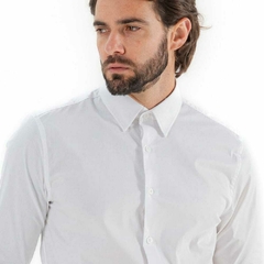 CAMISA SOCIAL CETIM KINGEJOE MANGA LONGA PRETO P - loja online