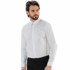 CAMISA SOCIAL CETIM KINGEJOE MANGA LONGA PRETO P