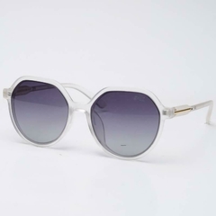 SK527-TR.81 OCULOS DE SOL REDONDO ARMACAO TRANSLUCIDA E LENTE DEGRADE