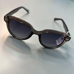 SK519-CZ.81 OCULOS DE SOL REDONDO ARMACAO CINZA E LENTE DEGRADE