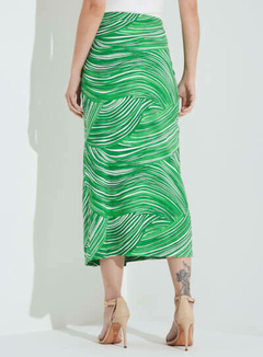 SAIA ESTAMPADA P BRANCO/VERDE na internet