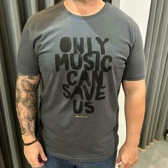 CAMISETA ESTAMPADA ONLY MUSIC CAN SAVE K CHUMBO M