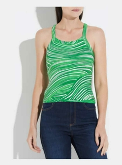 REGATA ESTAMPADA PP BRANCO/VERDE