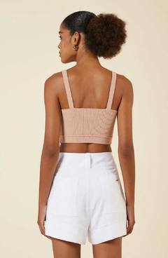 CROPPED DCT V TRICOT ROSE - comprar online