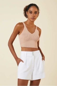 CROPPED DCT V TRICOT ROSE na internet