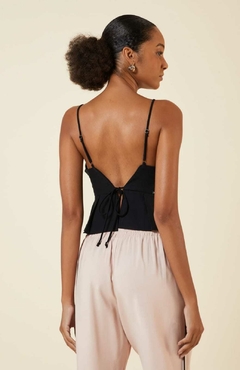 BLUSA CROPPED AMARRACAO CTS PRETO - comprar online
