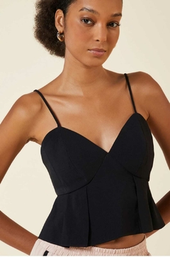 BLUSA CROPPED AMARRACAO CTS PRETO na internet