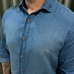 CAMISA JEANS BASIC MASC ML JEANS INTERMEDIARIO - comprar online