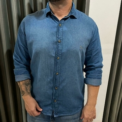 CAMISA JEANS BASIC MASC ML JEANS INTERMEDIARIO