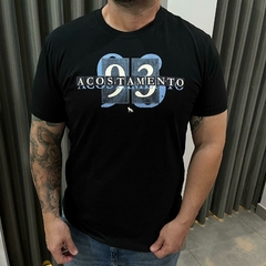 CAMISETA CASUAL MASC MC PRETO