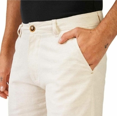 BERMUDA CASUAL LINHO MASC NATURAL - comprar online