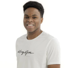 CAMISETA ESTAMPADA LOGOMANIA KINGEJOE AMARELO P na internet