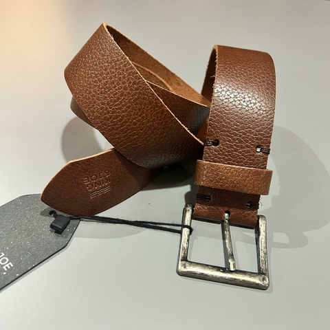 CINTO COURO LOGO QUEIMA KINGEJOE PRETO P