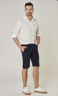 BERMUDA MASC CASUAL SLIN FIT AZ MARINHO