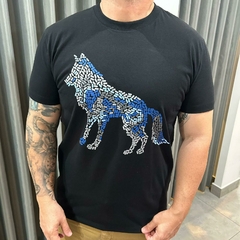 CAMISETA CASUAL MASC MC PRETO