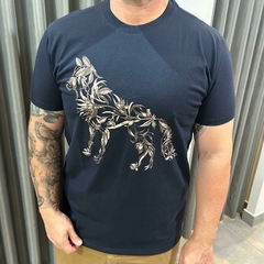 CAMISETA CASUAL MASC MC MARINHO