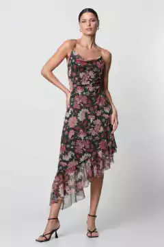 VESTIDO 513.039 / FLORAL CASHMERE KOMBU GREEN / PP