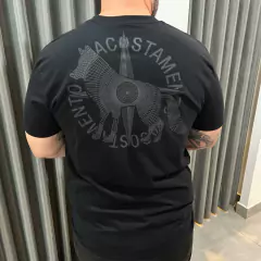 CAMISETA CASUAL MASC MC PRETO