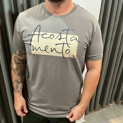 CAMISETA ELASTANO MASC MC CINZA GRAFITE