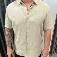 CAMISA LINHO KINGEJOE SLIM MANGA CURTA ROSA CL P - comprar online