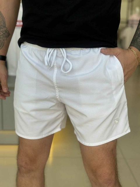 SHORTS ELASTANO MASC BRANCO