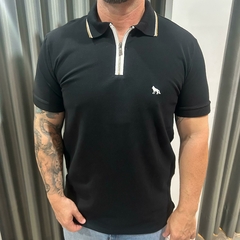 POLO ELASTANO MASC MC PRETO
