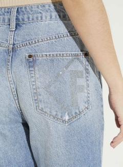 CALCA JEANS LOLA COM APLICACAO 36 INDIGO - comprar online