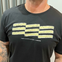 CAMISETA ESTAMPADA BANDEIRA GIZ KINGEJOE PRETO P - comprar online