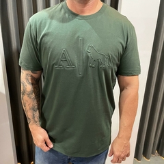 CAMISETA CASUAL MASC MC VERDE NATIVO