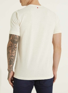 CAMISETA LINHO P BEGE/MARROM - comprar online