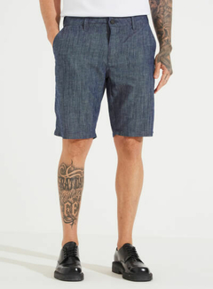 BERMUDA JEANS LINHO BENJAMIN 38 MARINHO/OFF
