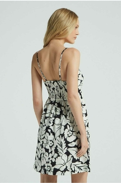 VESTIDO CURTO EST FLORAL BIC EST FLORAL BICOLOR na internet