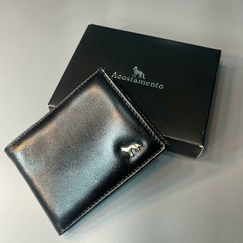 CARTEIRA COURO VENEZA 021 PRETO