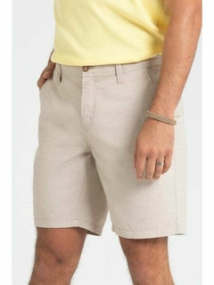 Bermuda Chino Bege Linho