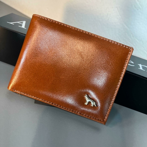 CARTEIRA COURO TOMY MARROM