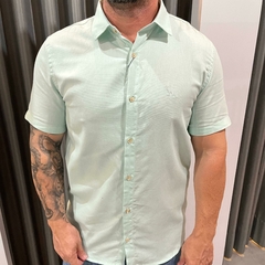 CAMISA CASUAL LINHO MASC MC VERDE MINERAL - comprar online