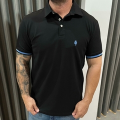 POLO ELASTANO MASC MC PRETO