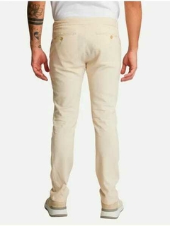 CALCA LINHO KINGEJOE SLIM AREIA 40 - comprar online