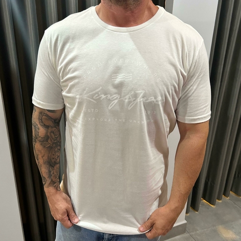 CAMISETA ESTAMPADA EXPLORE THE UNKNOW PRETO P