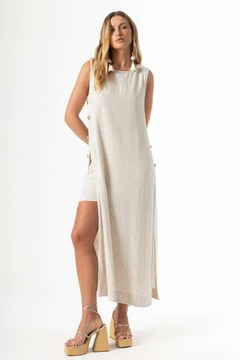 VESTIDO 523.119 / OFF WHITE / G