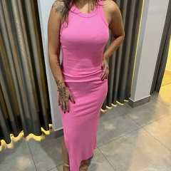 VESTIDO CANELADO DOCE TRAMA - comprar online