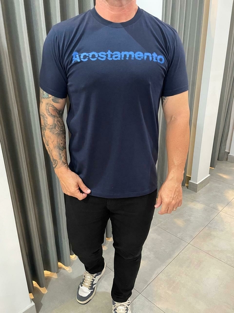 CAMISETA ELASTANO MASC MC MARINHO - comprar online