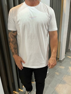 CAMISETA CASUAL MASC MC AZUL BIC