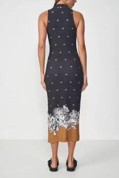 VESTIDO CANELADO ESTAMPADO P SOLENE II na internet