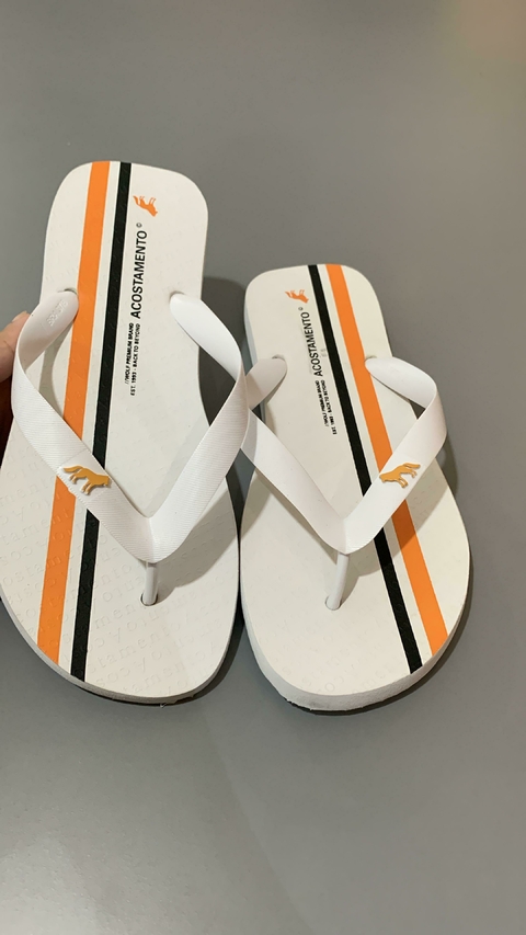 CHINELO MASC FLIP FLOP BRANCO 37 - comprar online
