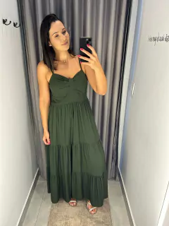 VESTIDO FEM ROUPARIA VERDE - comprar online